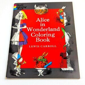Alice In Wonderland Coloring Book vintage 1970s Dover edition